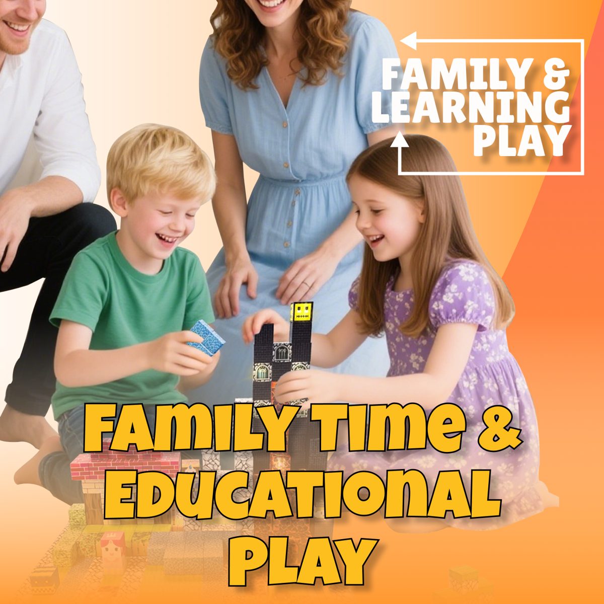 Family building together with Tinkzee blocks